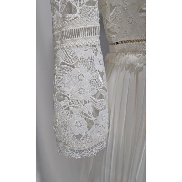 Ted Baker London Stefoni Tie the Knot Bridal Lace Pleated Dress Size 1(US 4) NWT - Picture 3 of 10